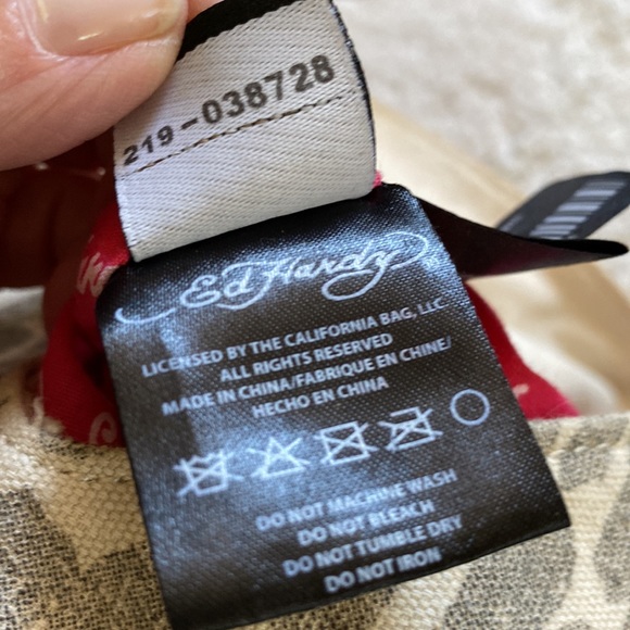 ED HARDY ETERNAL LOVE by Christian Audigier Animal Print Heart handbag - Picture 11 of 12